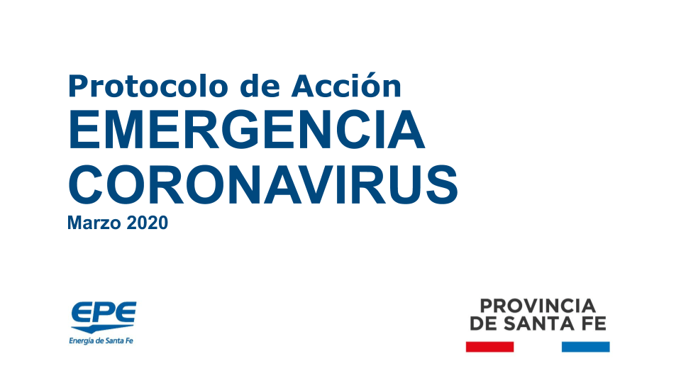 PROTOCOLO DE ACCIÓN #CORONAVIRUS