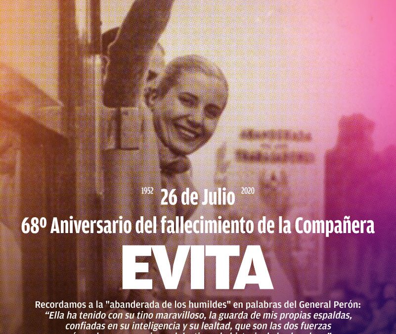 Recordamos a la Compañera Evita