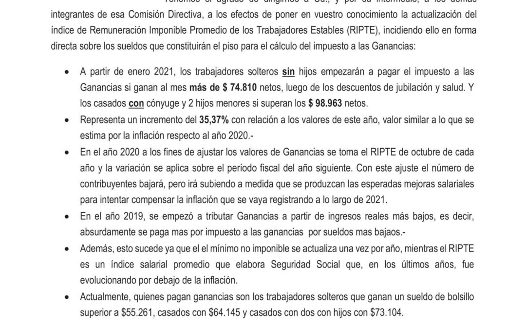 IMPUESTO A LAS GANANCIAS